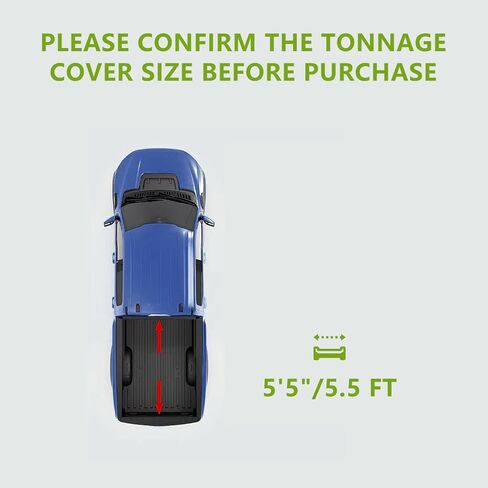 Hard Quad-Fold Truck Bed Tonneau Cover Compatible with 2022 2023 2024 Toyota Tundra 6.5FT/6.5'(79") Bed,YG107 in Saudi Arabia