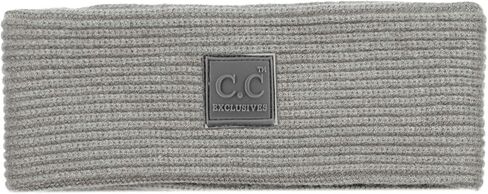 C.C Unisex Winter Thick Ribbed Knit Stretchy Plain Ear Warmer Headband, Navy in Saudi Arabia