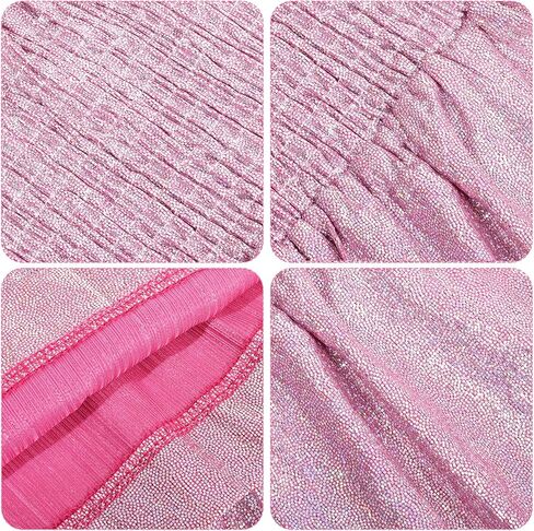 شورت نسائي معدني بخصر مطاطي مع نظارات شمسية مقاس كبير شورت لامع للحفلات والكريسماس والهالوين والحفلات التنكرية in Kuwait