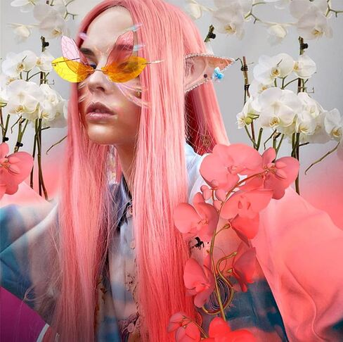Sunglasses with Dragonfly Wing Butterfly Irregular Glasses for Women Girls in Saudi Arabia