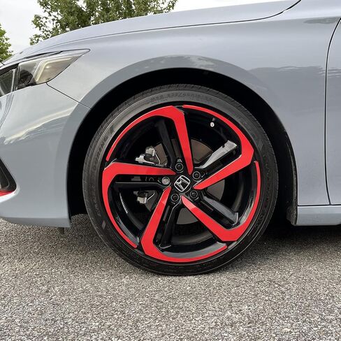 SlickMod Chrome Delete Blackout Vinyl Overlay for 2018 2021 Honda Accord Sedan 19 Sport Wheel Rims 1. Gloss Black in Saudi Arabia