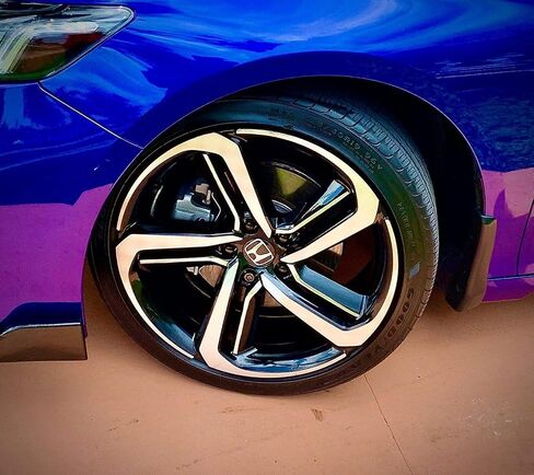 SlickMod Chrome Delete Blackout Vinyl Overlay for 2018 2021 Honda Accord Sedan 19 Sport Wheel Rims 1. Gloss Black in Saudi Arabia