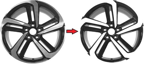 SlickMod Chrome Delete Blackout Vinyl Overlay for 2018 2021 Honda Accord Sedan 19 Sport Wheel Rims 1. Gloss Black in Saudi Arabia