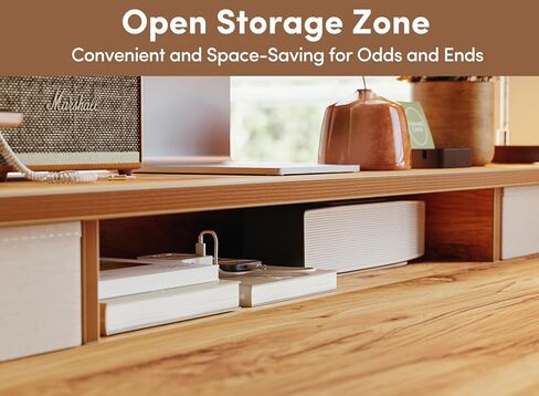 BANTI مكتب قائم كهربائي مقاس 40 × 24 بوصة مع أدراج مزدوجة، مكتب وقوف بارتفاع قابل للتعديل، مكتب مكتب منزلي للجلوس مع رف تخزين، سطح بني ريفي فاتح in Kuwait