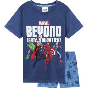 Marvel Boys Pyjamas for Kids Teenagers Summer Nightwear Iron Man Spiderman Hulk PJs Boys Short Pyjamas 2-14 Years