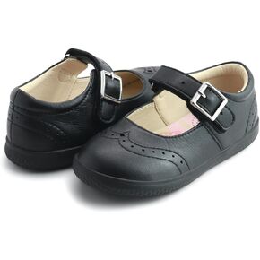 Libra Mary Jane Toddler Shoes - 100% Machine Washable, Breathable Vegan Lining, Certified Safe Foot Growth, Baby, Toddler, & Kids Mary Janes Flats for School Uniform, Dress Party, Wedding Flower Girl