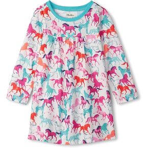 Hatley Girls' Photo Horses Long Sleeve Nightdress (Toddler/Little Big Kid)
