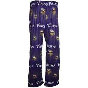 Minnesota Vikings Men's Scatter Pattern Pajama Lounge Multi Color Pants