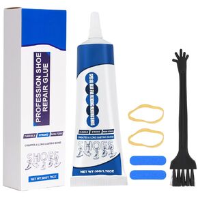 Shoe Glue Sole Repair Adhesive, Waterproof Shoe Repair Glue Kit with Shoe Fix Glue for Sneakers Boots Leather Handbags Fix Soles Heels Repair