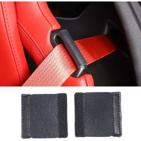 Seat Belt Stay Clips Accessory Compatible with Chevrolet Corvette C8 2020-2023, Seat Belt Guide Anti-Belt Pop Guards Clips, C8 Accessory Black - 2 PCS