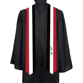 Iraq National flag Graduation sash adult Stole Sash for International study students for class of 2024