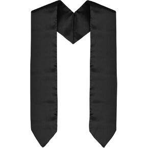 Beautyflier Unisex Adult Plain Graduation Stole 59", Plain Graduation Honor Stole Sash Classic End with Trim