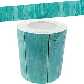 Teacher Created Resources Shabby Chic Wood Straight Rolled Border Trim - 50ft - Decorate Bulletin Boards, Walls, Desks, Windows, Doors, Lockers, Schools, Classrooms, Homeschool & Offices