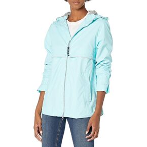 سترة المطر النسائية الجديدة من Charles River Apparel للرياح والمقاومة للماء