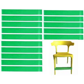 Chair Bands Stretch Foot Band,Tension Band,Fidget Bands Bouncy Kick Fidgets for Elementary, Middle, High School Students and Adults for Classroom Chairs and Desk Fidget Feet Band (15-Pack,Green)