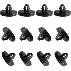 12Pack Brake Pedal Stop Pads, Stopper Brake Switch Pad Automotive Clutch Pedal Stopper, car truck brake pedal, Brake Clutch Pedal Stopper Pad 90541-06036 (Black)