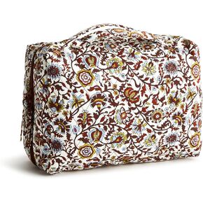 منظم السفر المسطح المصنوع من القطن للنساء من Vera Bradley، كريم Marrakesh Vines