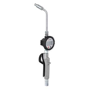 PROLUBE ½-inch NPT Heavy Duty Oil Transfer Control Gun with Digital Meter | 8 GPM | Flexible Hose Extension with Bent Steel Pipe | Automatic Non-Drip Nozzle (47035)