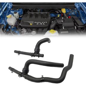 2Pcs Heater Hose Set With TEE Supply-Return Compatible with Dodge Journey 2.4 VVT 2008 2009 2010 2011 2012 2013 2014 2015 2016 2017 2018 2019 2020 Replace 5058437AD 5058437AI 5058437AK