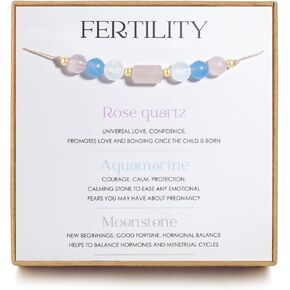 Fertility Bracelet, Pregnancy Gift, Moonstone Bracelet, Healing Bracelet for Women, First Time Mom Gifts, Spiritual Bracelet, Support Gift, Hope Bracelet, Mothers Day Christmas Jewelry