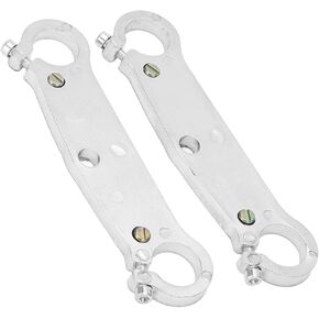 Qiilu Front Fork Lower Yoke Triple Tree Clamp, 2pcs Front Forks 22mm/0.87in Yoke Upside Down Replacement for 47cc 49cc Mini Motor Dirt Bike Motorcycle