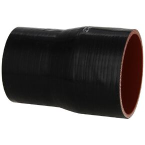 HPS HTSR-350-400-L6-BLK Silicone High Temperature 4-ply Reinforced Reducer Coupler Hose, 30 PSI Maximum Pressure, 6" Length, 3-1/2" > 4" ID, Black