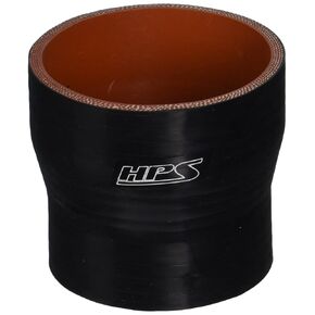 HPS HTSR-275-312-BLK Silicone High Temperature 4-ply Reinforced Reducer Coupler Hose, 50 PSI Maximum Pressure, 3" Length, 2-3/4" > 3-1/8" ID, Black