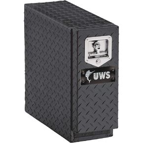 UWS EC20032 18-Inch Gloss Black Heavy-Wall Aluminum Truck Bed Tool Box with 5 Drawers