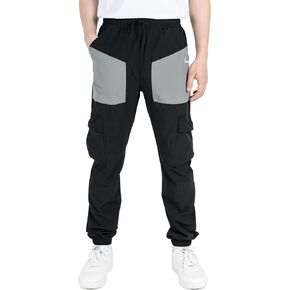 TLAENSON Boys Cargo Pants Joggers Kids Lightweight Quick Dry Hiking Pant Youth Running Athletic Jogging for Sports Outdoor