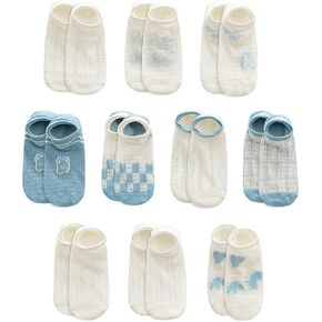 Glamorstar Ankle Socks for Women 10 Pairs Cotton Low Cut No Show Socks