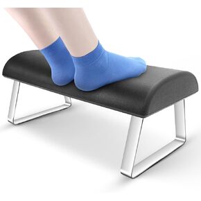 Foot Rest for Under Desk at Work, Waterproof Foot Stool Under Desk Footrest Ergonomic Foot Rest for Office Home Use, Made of High-Density PU Self-Skinning Foam