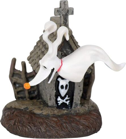 Department56 Nightmare Before Christmas Village Accessories Zero and his Dog House Figurine, 2", Multicolor in Saudi Arabia