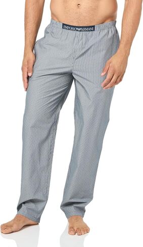 Emporio Armani Men's Yarn Dyed Striped Long Pyjamas Pants in Saudi Arabia