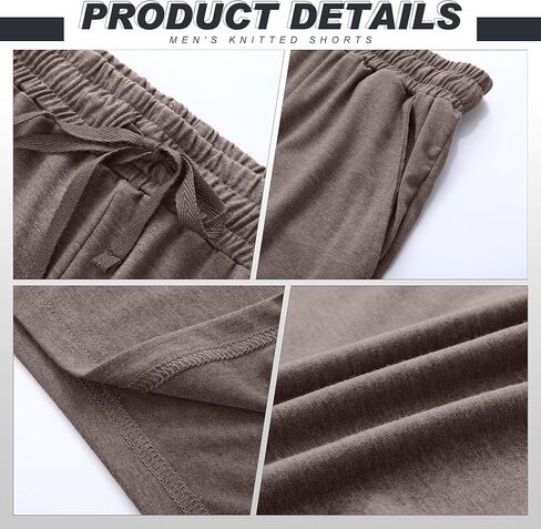 Neer 3 Packs Men's Pajama Shorts with Pockets Drawstring Soft Sleeping Shorts Lightweight Comfy Sleep Pants Lounge Bottoms in Saudi Arabia