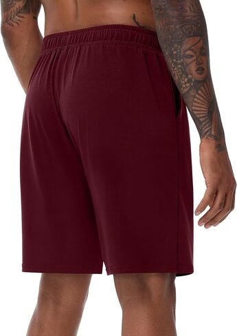 Neer 3 Packs Men's Pajama Shorts with Pockets Drawstring Soft Sleeping Shorts Lightweight Comfy Sleep Pants Lounge Bottoms in Saudi Arabia
