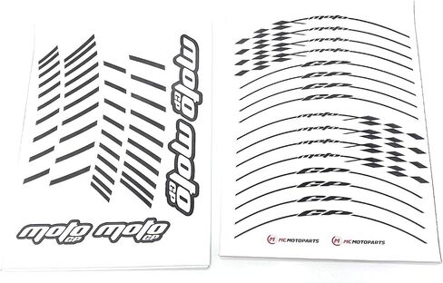 17" Wheel Rim Decals Wheel Stickers Compatible with MT-07 MT-09 MT-10 FZ07 FZ09 FZ10 YZF R7 R6 YZF R1 1000 Tracer XSR 900 18 19 20 21 22 White in Saudi Arabia