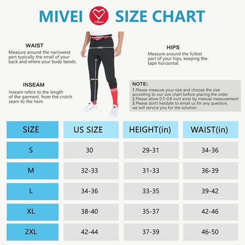 بنطال البيسبول Unility للرجال - بنطلون رياضي مدبب مطاطي 2.5 بوصة حزام خصر من السيليكون مزدوج الطبقات للركبة حزام بسحاب أسود in Kuwait
