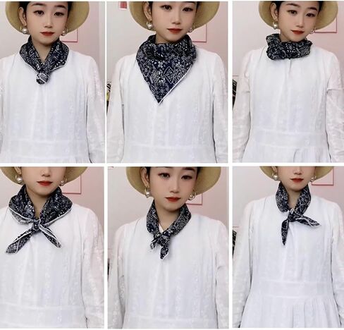 2 Pack Cotton Bandana Headband for Men & Women, Head Wrap, Protective Coverage, Hair Neck Scarf Square 23" x 23" in Saudi Arabia