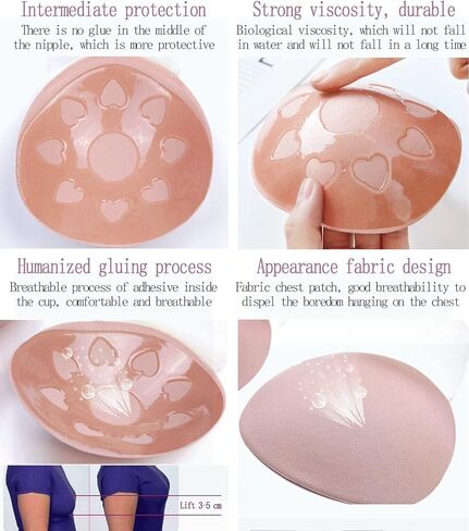 حمالة صدر لاصقة للنساء من GTETKDE، حمالة صدر ذاتية اللصق غير مرئية بدون حمالات لفستان بدون ظهر in Kuwait