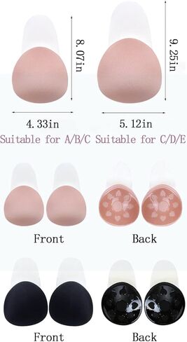 حمالة صدر لاصقة للنساء من GTETKDE، حمالة صدر ذاتية اللصق غير مرئية بدون حمالات لفستان بدون ظهر in Kuwait