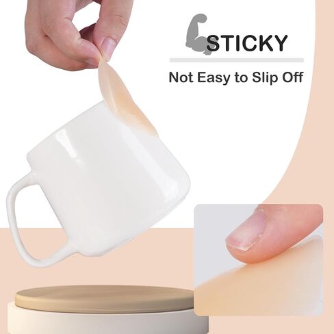 حمالات صدر مثبتة - 4 أزواج من حمالة صدر سيليكون غير مرئية لاصقة بدون ظهر للنساء مع زوجين من أغطية الحلمات in Kuwait