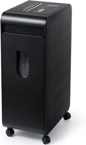 24-Sheet Heavy Duty Paper Shredder: Non-Stop Commercial Grade Shredder for Office Home P4 Level Security Cross-Cut Shredder CD/DVD/Card/Staple/Clip with 11 Gal Pull Out Bin, Wheels in Saudi Arabia