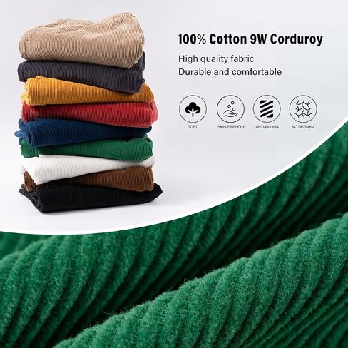 AMY COULEE Mens Corduroy Shorts 5.5" Elastic Waist Casual Shorts Summer Beach Shorts with Pockets in Saudi Arabia