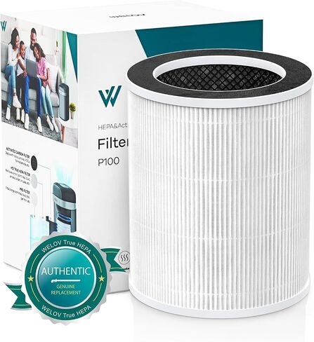 WELOV P100/P100 Pro Air Purifier Toxin Absorber Filter, 3-in-1 H13 True HEPA and High-Efficiency Activated Carbon Filter for Formaldehyde, Toxins, Wildfire Smoke, Kitchen Odors in Saudi Arabia