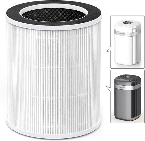 WELOV P100/P100 Pro Air Purifier Toxin Absorber Filter, 3-in-1 H13 True HEPA and High-Efficiency Activated Carbon Filter for Formaldehyde, Toxins, Wildfire Smoke, Kitchen Odors in Saudi Arabia