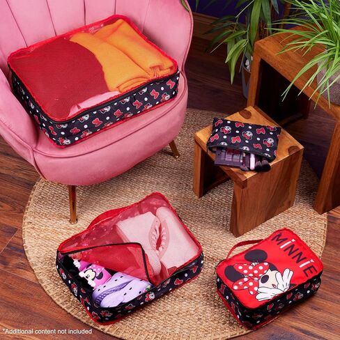 Disney Packing Organisers, Packing Cubes for Suitcases Luggage, Wash Bag (Navy Stitch) in Saudi Arabia