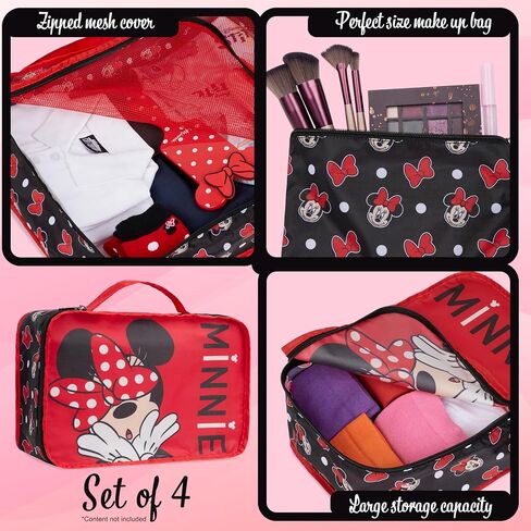Disney Packing Organisers, Packing Cubes for Suitcases Luggage, Wash Bag (Navy Stitch) in Saudi Arabia