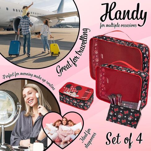 Disney Packing Organisers, Packing Cubes for Suitcases Luggage, Wash Bag (Navy Stitch) in Saudi Arabia