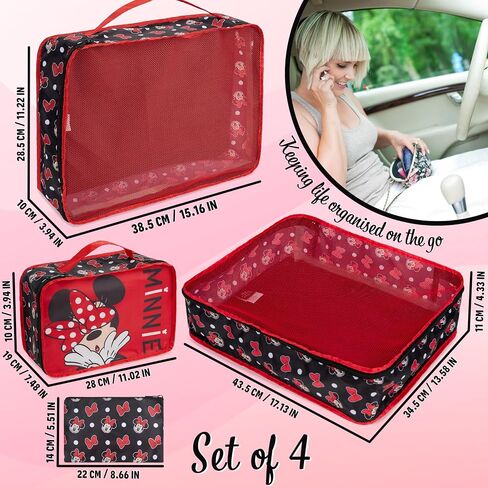 Disney Packing Organisers, Packing Cubes for Suitcases Luggage, Wash Bag (Navy Stitch) in Saudi Arabia