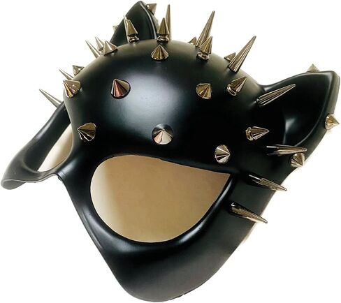 Red Black Cat Woman Dress up Cosplay Party Masquerade Mask Spiky Halloween in Saudi Arabia